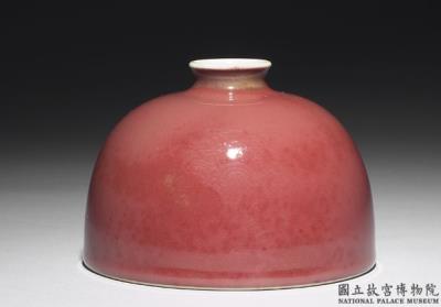 图片[2]-Bulbous vase with flat base in copper-red glaze, Qing dynasty, Kangxi reign (1662-1722)-China Archive